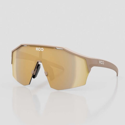 OCULOS KOO ALIBI ARMACAO AREIA E LENTE DOURADA ESPELHADA