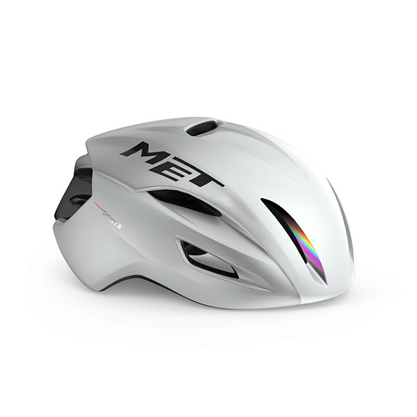 CAPACETE MET ROAD MANTA MIPS BRANCO HOLOGRAFI
