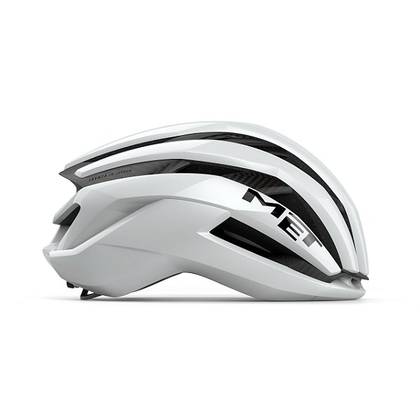 CAPACETE MET TRENTA 3K CARBON BRANCO S