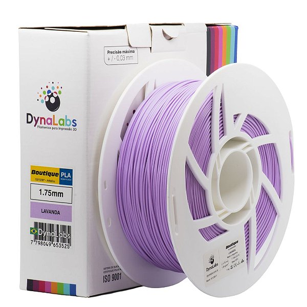 Filamento Impressora 3D DynaLabs PLA Boutique Lilas Lavanda 1Kg