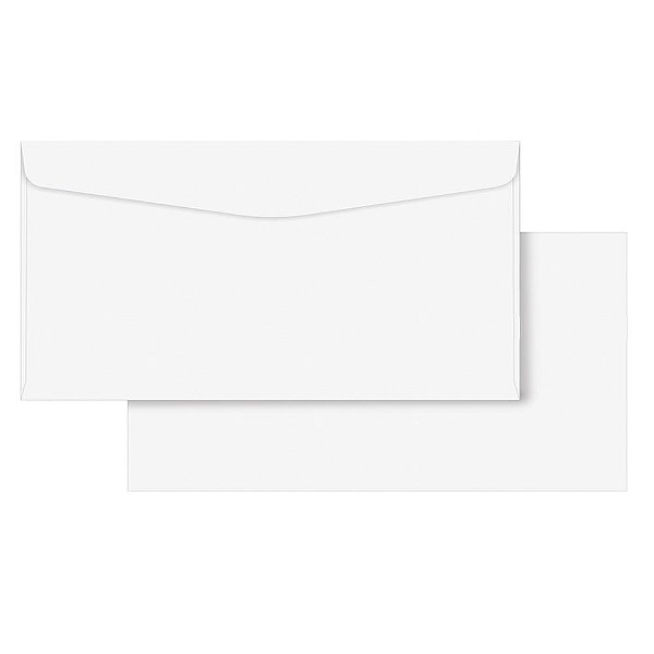 Envelope Ofício Liso Branco Cof020 114x229mm Scrity 1000un Branco Marpax Cod 259103