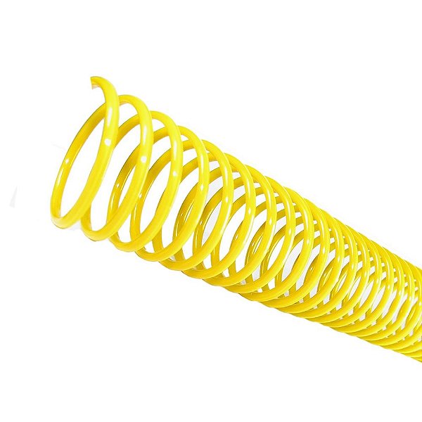 Espiral Para Encadernação Amarelo 12 Mm Para 70 Folhas 100un Amarelo Marpax Cod 256819