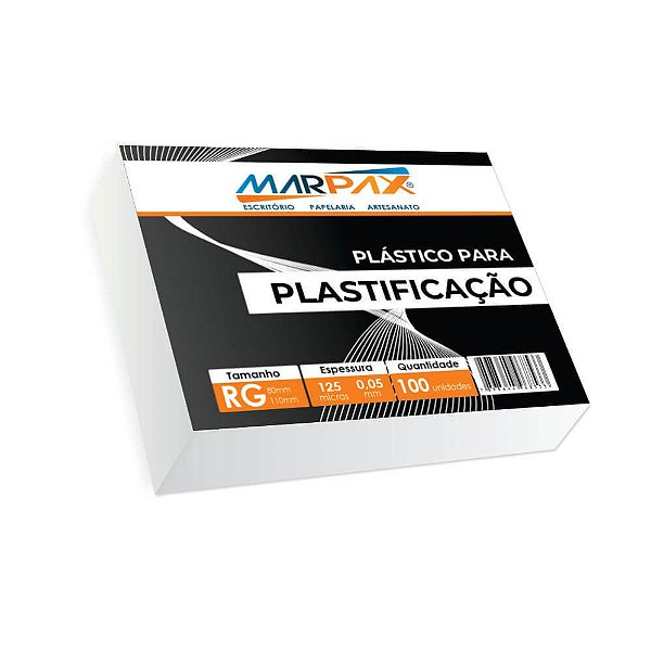Polaseal Plástico Para Plastificação Rg 80x110x0,05mm 100un  Marpax Cod 257328