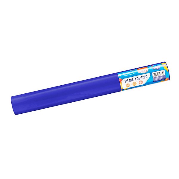 Plástico Adesivo Azul Brilho 80mic 45cmx10 Metros Brw Azul Marpax Cod 258336