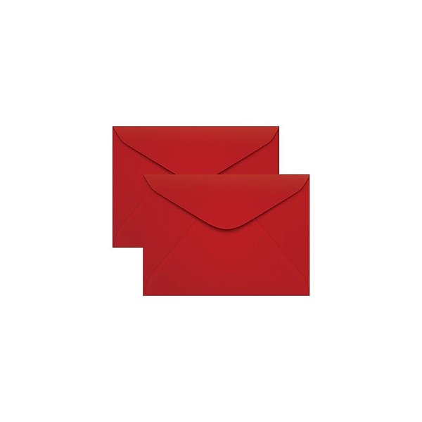 Envelope Para Convite Vermelho Tóquio 72x108mm Scrity 100un Vermelho Marpax Cod 258579