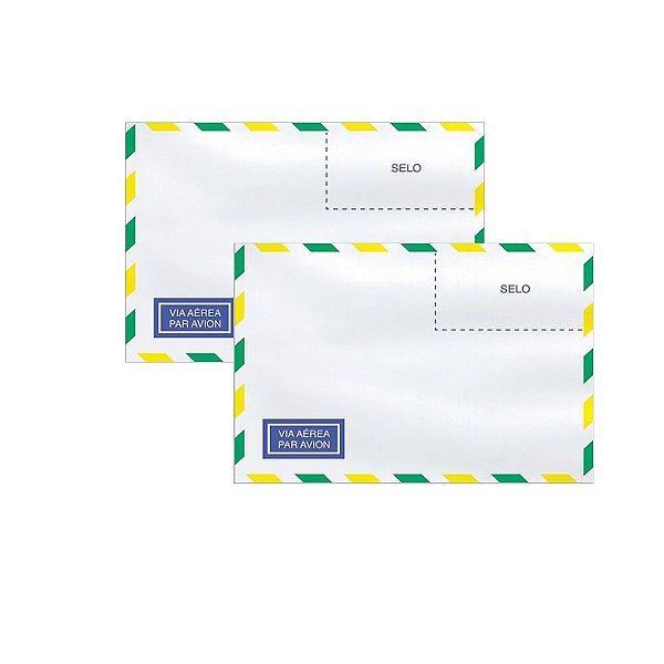 Envelope Carta Aéreo Branco Cof015 114x162mm Scrity 1000un Branco Marpax Cod 259070