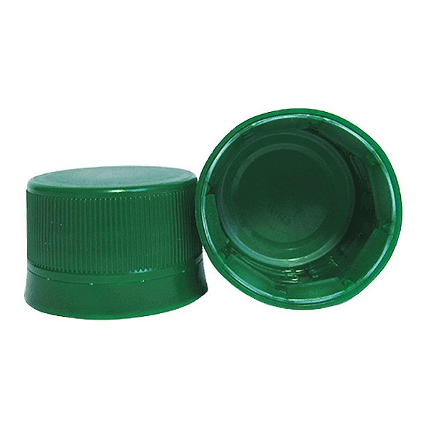 Tampa Plástica Com Lacre P/ Garrafa Pet 28mm Verde 1000un Verde Marpax Cod 259036