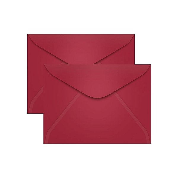 Envelope Para Convite Vermelho Bordô Pequim 114x162mm Scrity 100un Vermelho Marpax Cod 259090