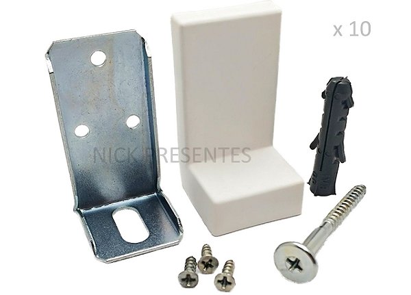 Kit 10 Cantoneira Suporte Aéreo De Móveis Com Capa Completo