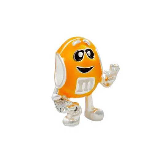 Berloque Separador Banhado a Prata M&M