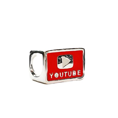 Separador Youtube  Banhado a Prata