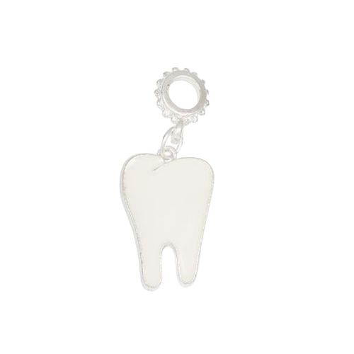 Berloque Dente  Dentista Banhado em Prata 925