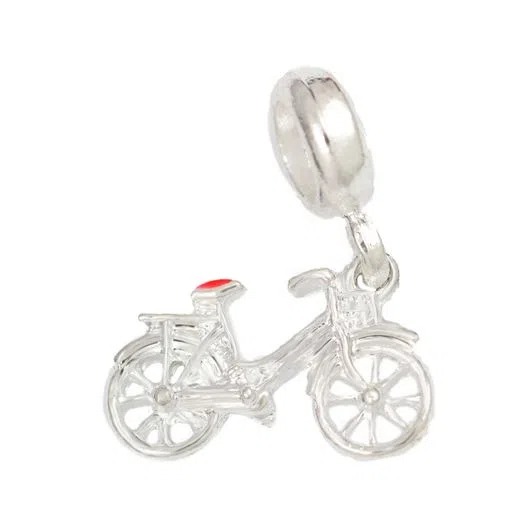 Berloque Bicicleta Banhado em Prata 925