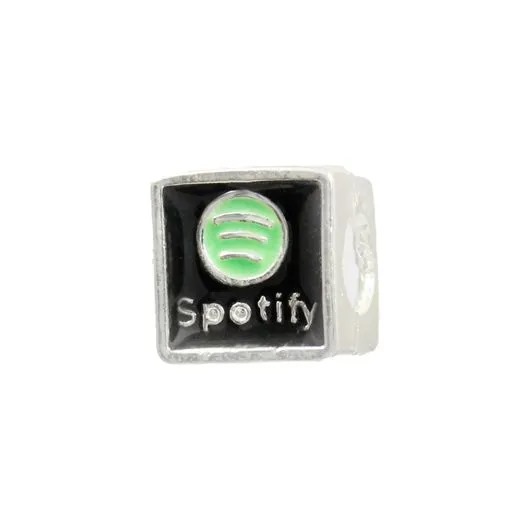 Berloque Separador Spotify Banhado em Prata 925