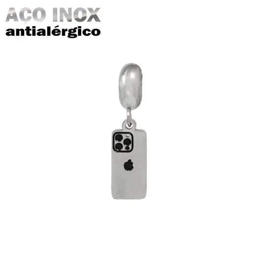 Berloque Iphone em Aço Inox