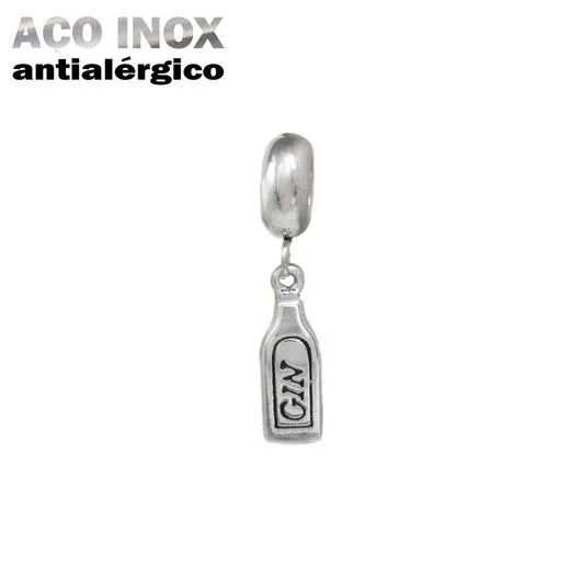 Berloque Gin em Aço Inox