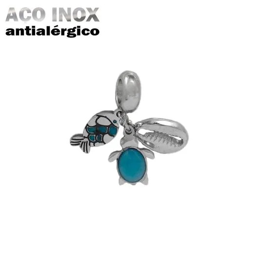 Berloque Buzio em Aço Inox