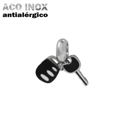 Berloque Chave do Carro em Aço Inox
