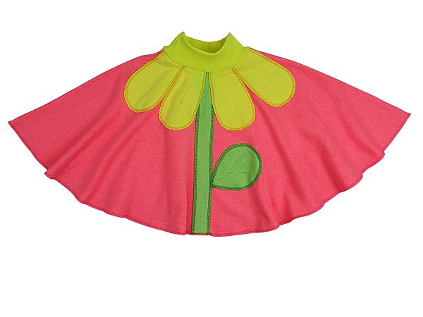 Poncho Flor Neon