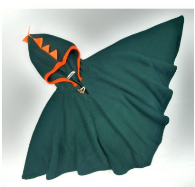 Poncho Dinossauro com Capuz