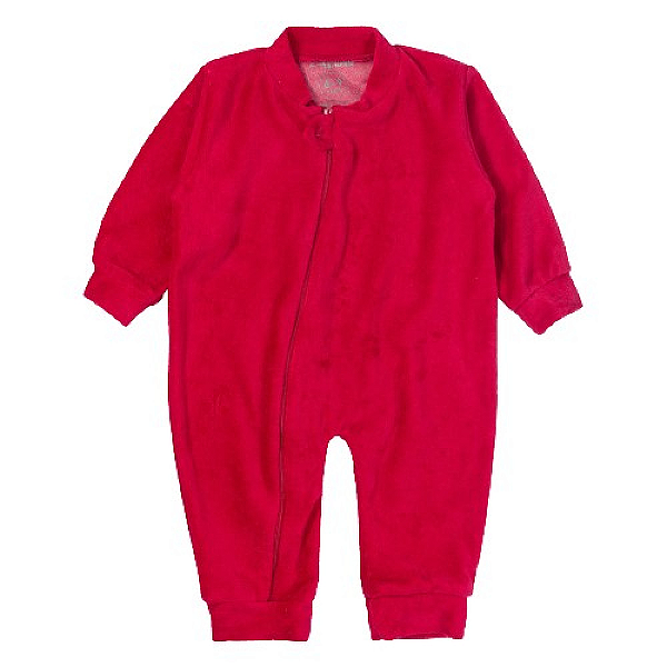 Macacão em Plush para Bebê Vermelho