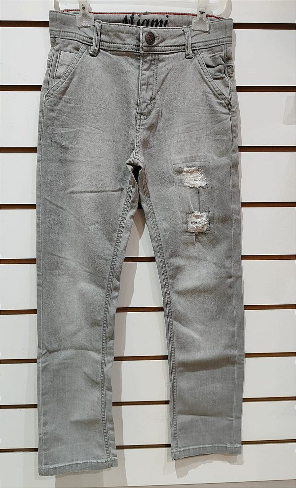 Calça jeans maculina infantil com strech