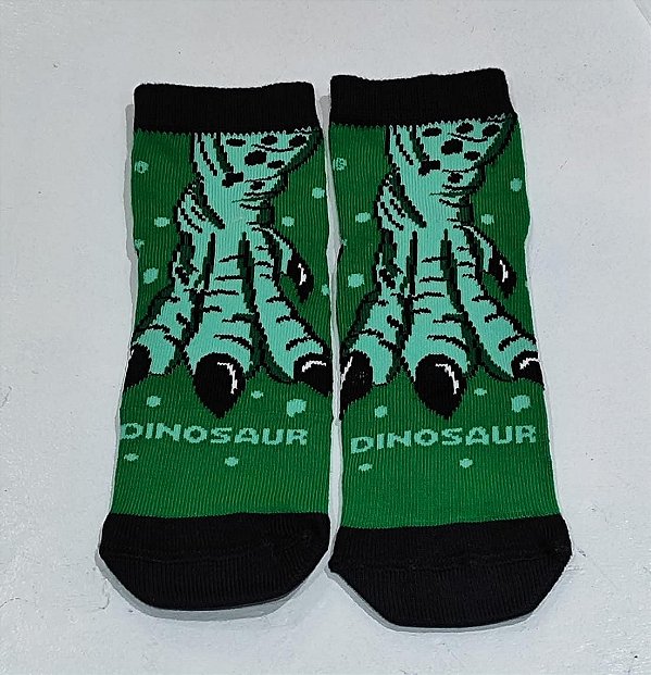 Meia Dinossauro Cano curto