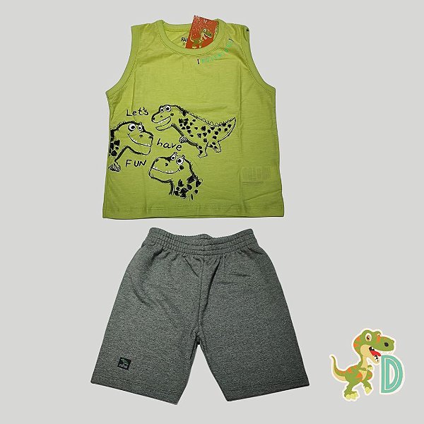 Conjunto Regata Dino Verde