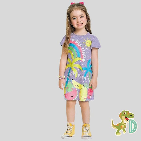 Vestido Infantil Menina Dia Lindo