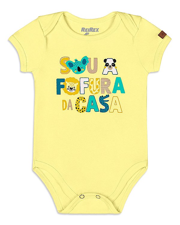 Body para Bebê em Cotton - Sou  a Fofura da Casa