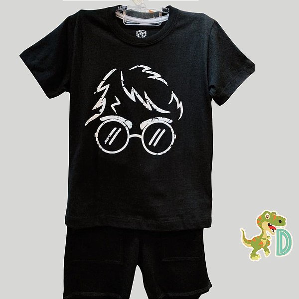 Conjunto Fantasia Harry Potter Brilha no escuro