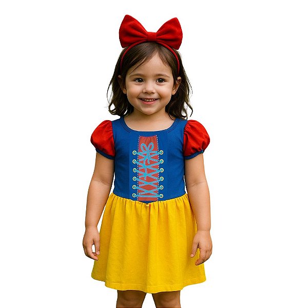 VESTIDO FANTASIA BRANCA DE NEVE