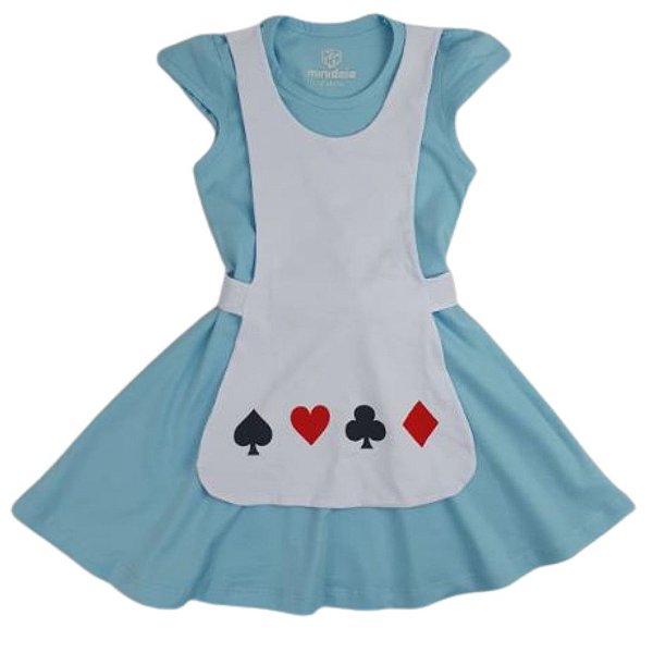 Vestido Alice no País das Maravilhas