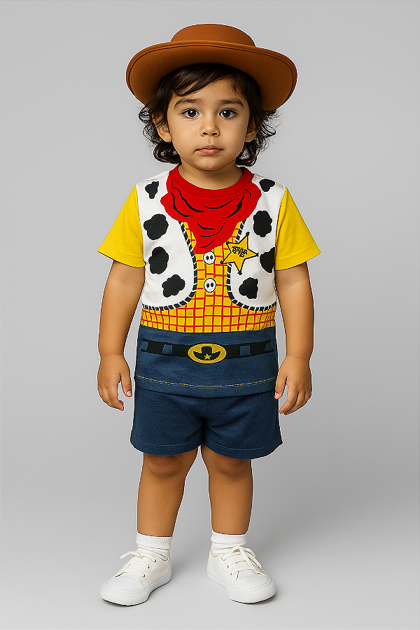 Conjunto Fantasia Woody Cherife Toy Story