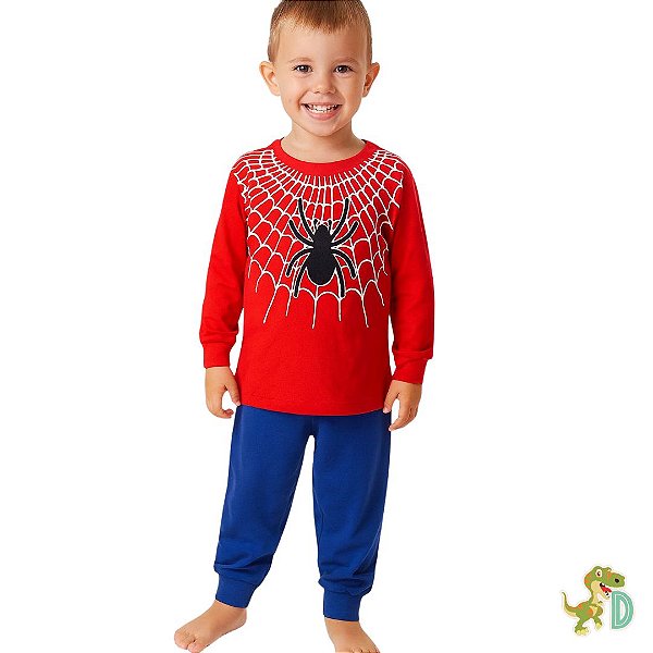 Pijama Homem Aranha - Brilha no Escuro