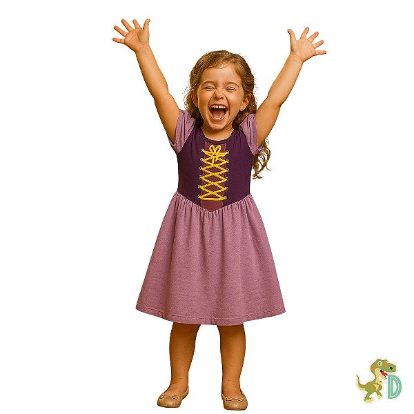 Vestido Rapunzel Fantasia