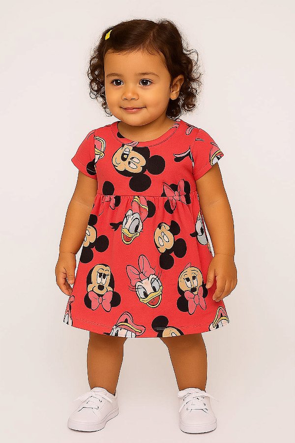 Vestido Minnie Rosa