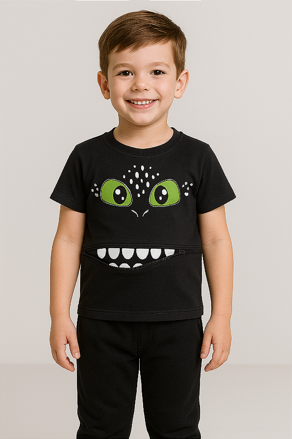 CAMISETA DRAGAO ABRE BOCA