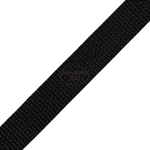 10m Fita Cadarço CA 20mm Preto 2cm Alça Bolsas Mochilas Costura
