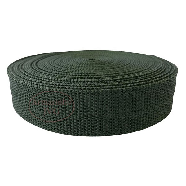 10m Fita CA 30mm 3cm Verde Musgo Bolsas Mochila Mala Cadarço