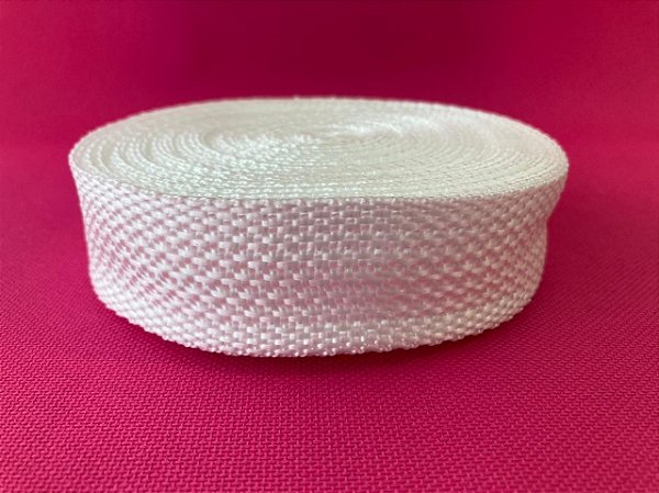10m Fita Cbr 30mm Branca Cadarço Alça Costura Bolsas Mochila