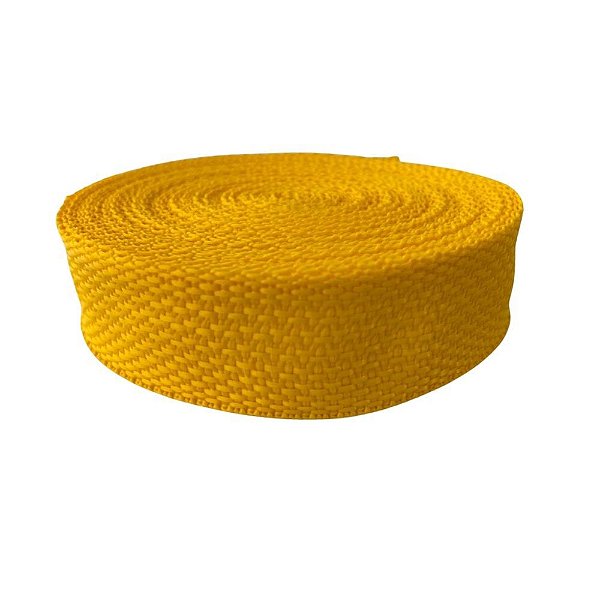10m Fita Cbr 30mm Amarelo Ouro Cadarço Costura Bolsa Mochila