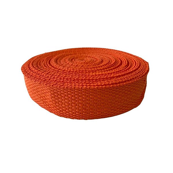 10m Fita Cbr 30mm Laranja Cadarço Costura Bolsa Mochila