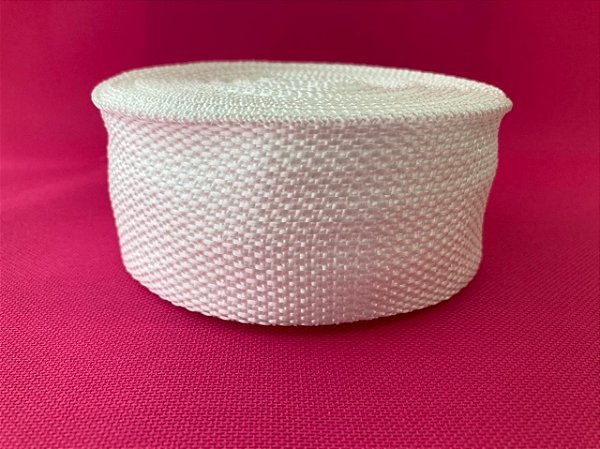 10m Fita CBR 50mm Branca Cadarço Alça Costura Bolsa Mochila