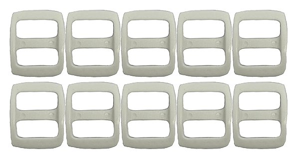 20un Regulador 20mm Branco Plástico Bolsas Mochila Costura