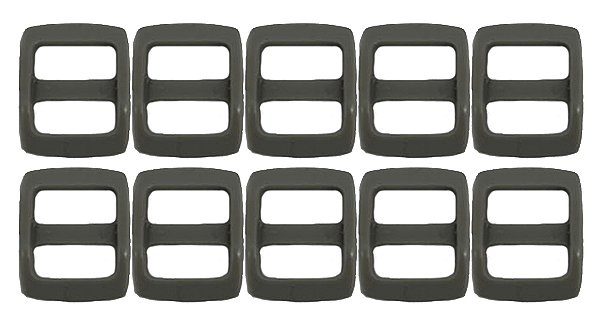 20un Regulador 15mm Cinza Plástico Bolsas Mochilas Costura