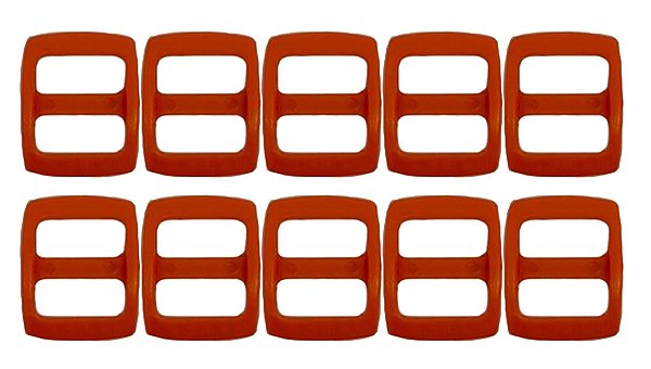 20un Regulador 15mm Laranja Plástico Bolsas Mochilas Costura
