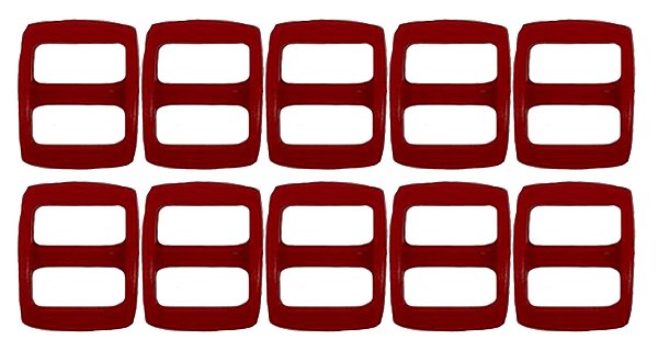 20un Regulador 20mm Vermelho Plástico Bolsas Mochilas Alça