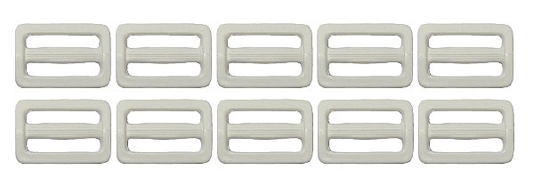 10un Regulador 30mm Branco Plástico Costura Bolsas Mochilas
