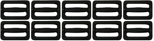10un Regulador 40mm Preto Plástico Costura Bolsas Mochilas